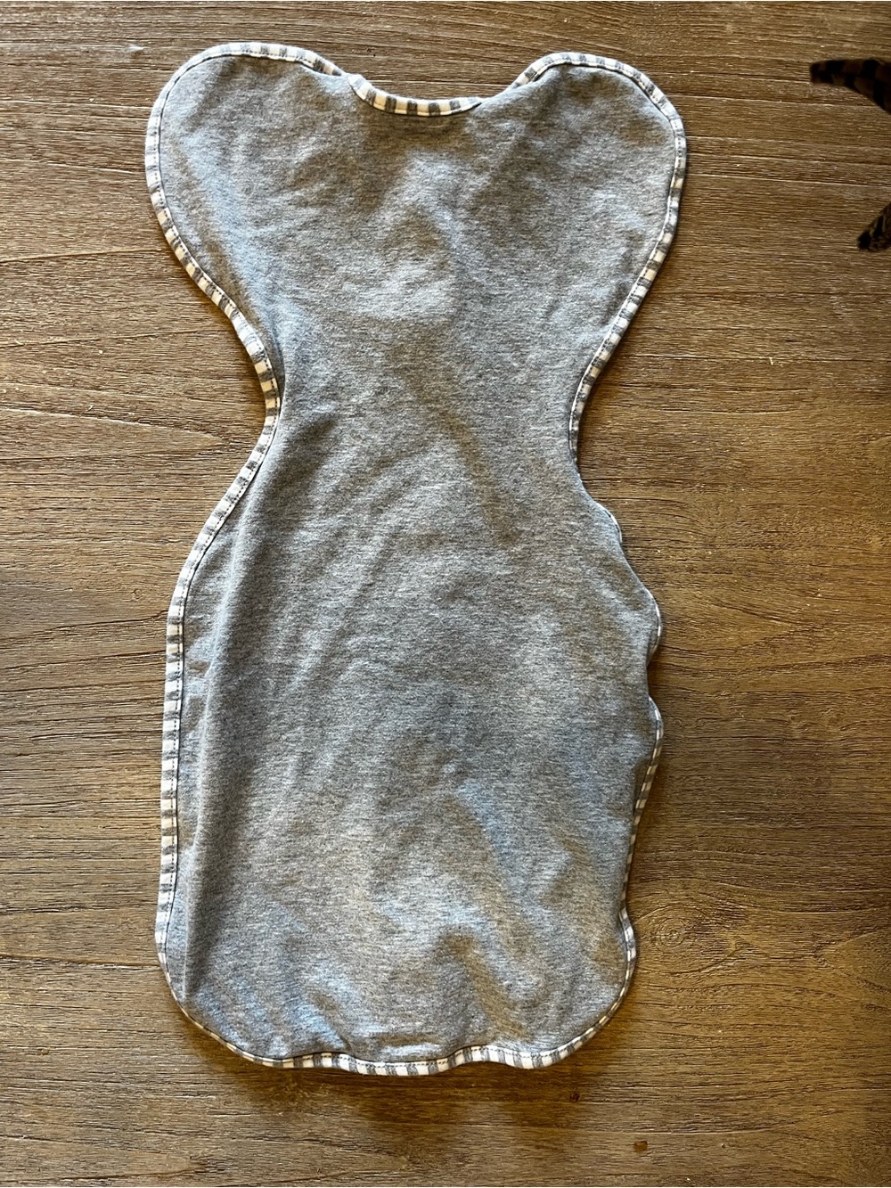 Love to dream Grey Infant Zip Swaddle with Teal Heart Logo - Picture 3 of 3